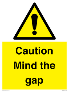 Caution Mind the gap